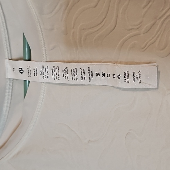 Lululemon Lightweight Stretch Run T-Shirt Airflow-Color Bone - Picture 4 of 4